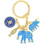 Amuleta Feng Shui - Elefant si Rinocer Albastru cu Ksitigarbha