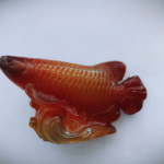 Statueta Feng Shui - Crap Arowana din rasina