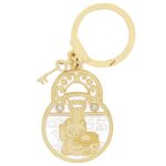 Amuleta Feng Shui - Moneda lacat cu pisica Maneki Neko